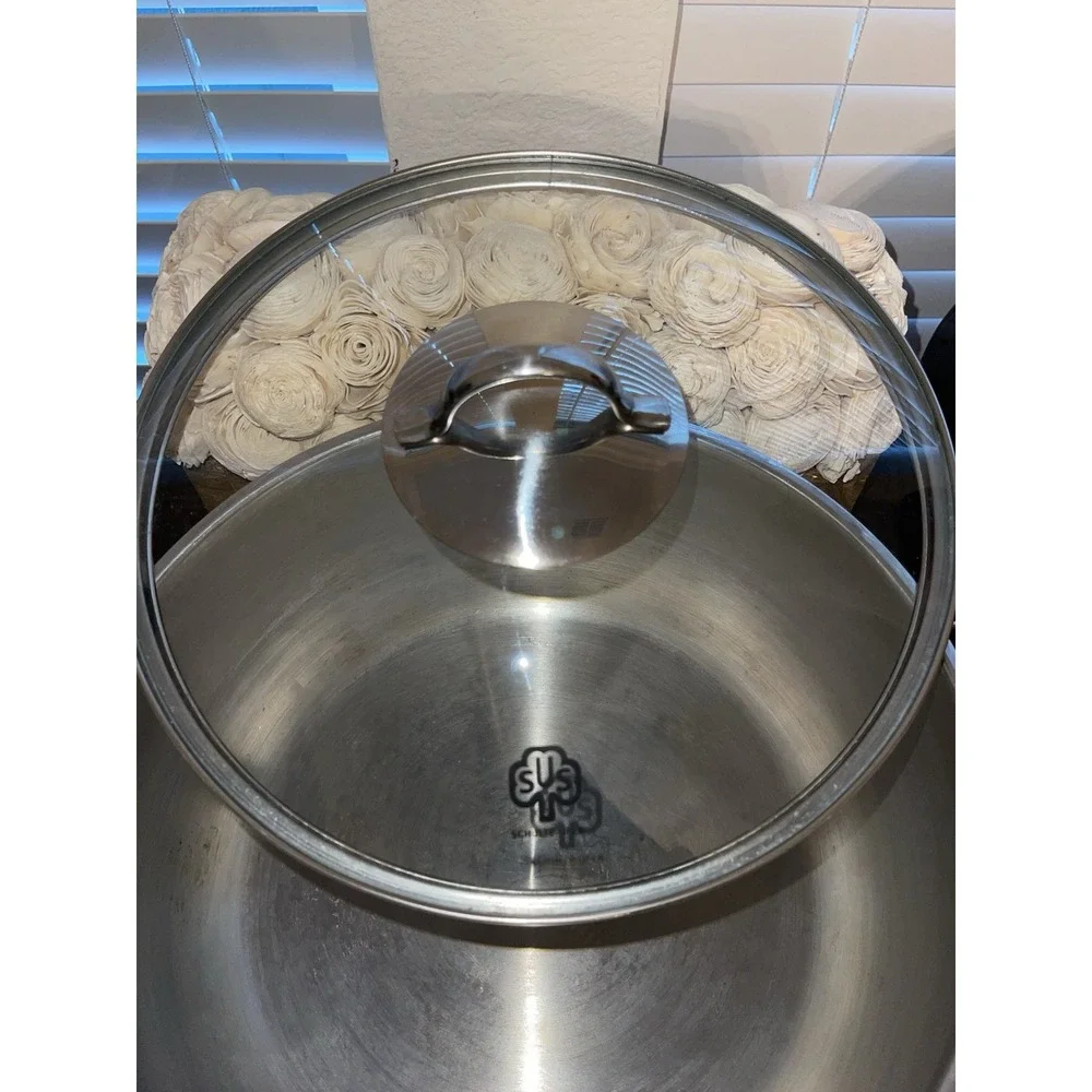 SCHULTE-UFER Premium Quality Stainless‎ Steel Qt 2110~ Soup Pot with Lid